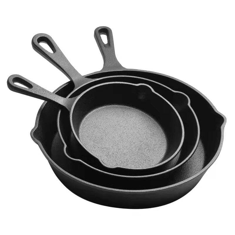 Cookware Sets Frying Cast Iron Pans Cast Iron Dish 16/20/26cm - Home & Garden > Kitchenware > Skillets & Frying Pans - Rivercity House & Home Co. (ABN 18 642 972 209) - Affordable Modern Furniture Australia