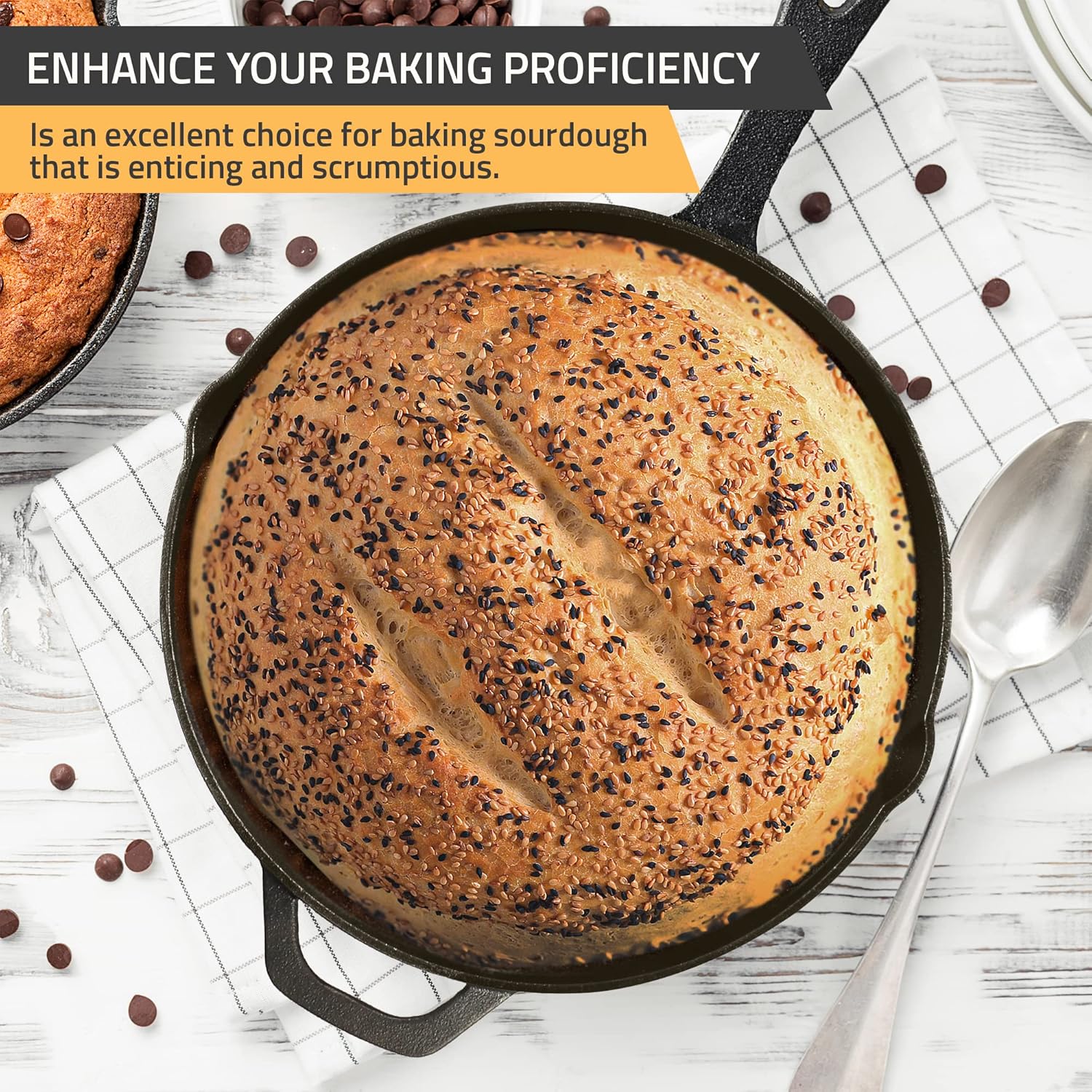 Cookware Sets Frying Cast Iron Pans Cast Iron Dish 30 CM - Home & Garden > Kitchenware > Skillets & Frying Pans - Rivercity House & Home Co. (ABN 18 642 972 209) - Affordable Modern Furniture Australia