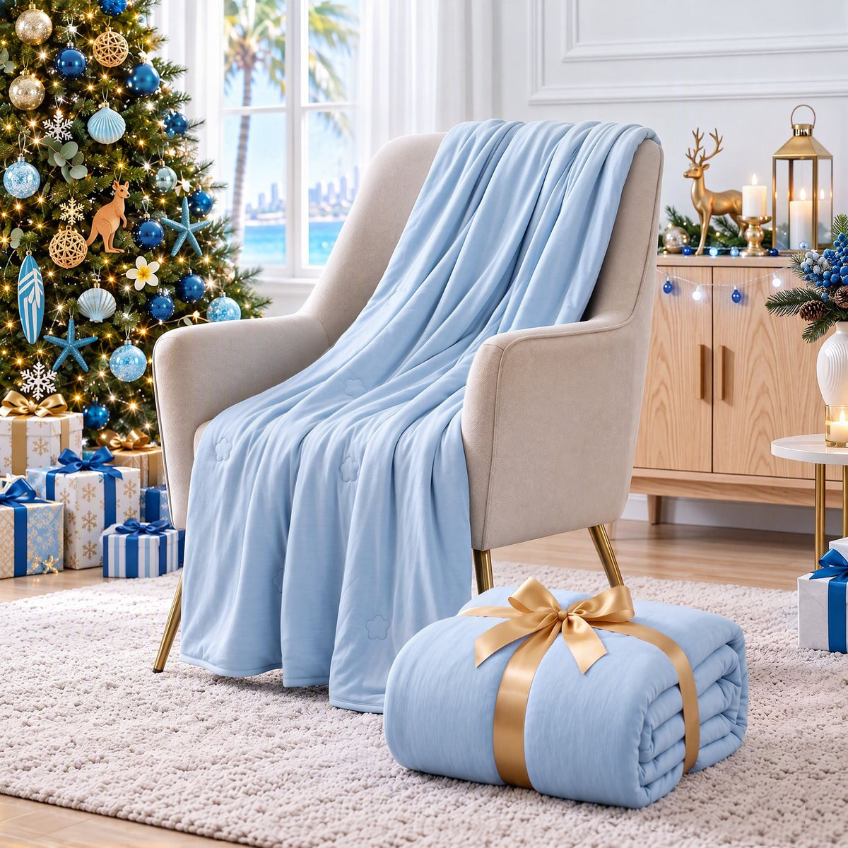 Cooling Blanket Double-Sided Single Summer Quilt 140cm x 210cm - Home & Garden > Bedding > Blankets & Throws - Rivercity House & Home Co. (ABN 18 642 972 209) - Affordable Modern Furniture Australia