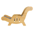 Cooling Cat Bed with Gel Sofa Lounger Elevated Indoor Chair - Light Wood & Grey