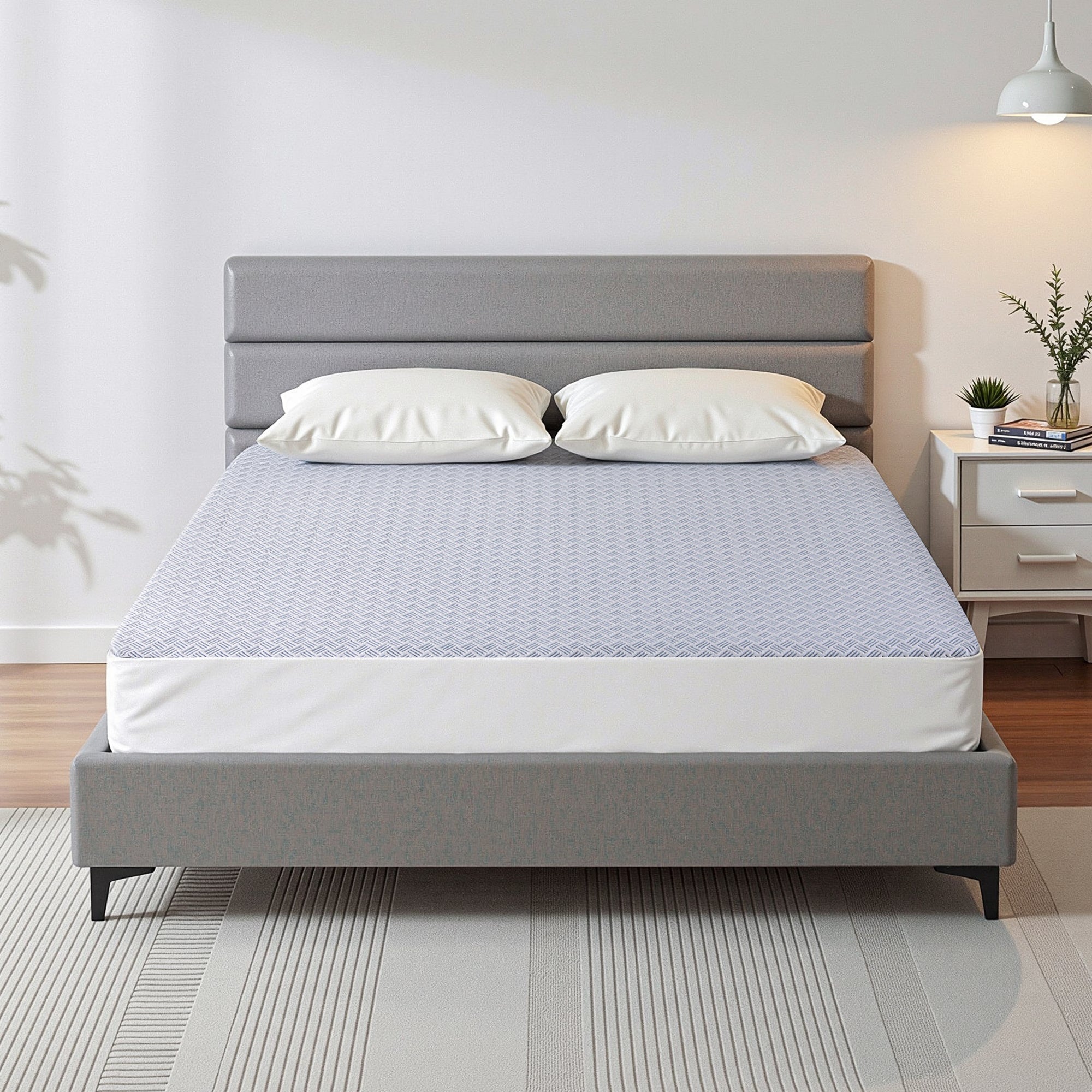Cooling Mattress Protector Waterproof Deep Pocket Fitted Cover Double - Home & Garden > Bedding > Mattress Protectors - Rivercity House & Home Co. (ABN 18 642 972 209) - Affordable Modern Furniture Australia