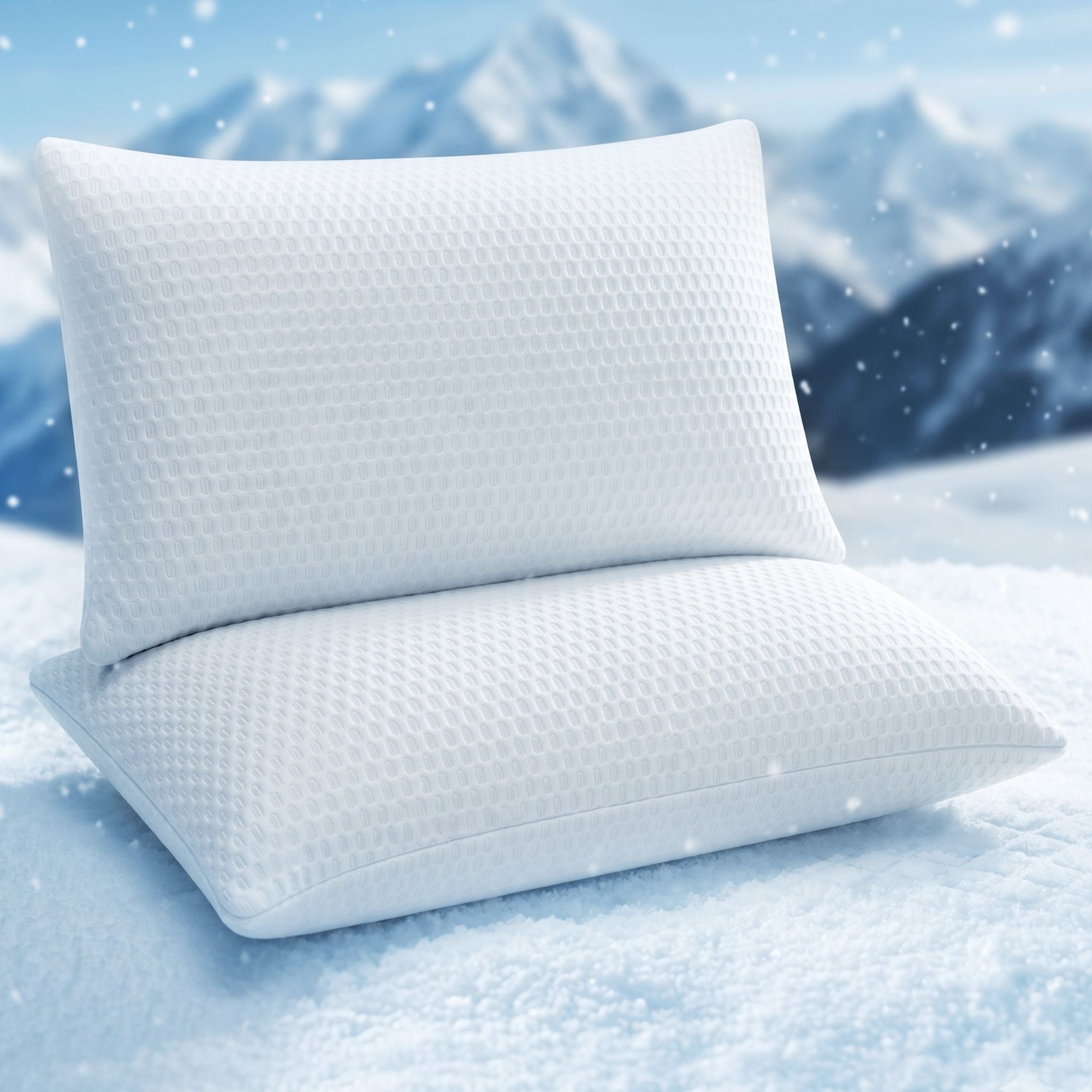 Cooling Memory Foam Pillow 2 Pack 72x50x15cm Adjustable Shredded Gel Side Sleeper Neck Support Washable Cover - Home & Garden > Bedding > Pillowcases - Rivercity House & Home Co. (ABN 18 642 972 209) - Affordable Modern Furniture Australia