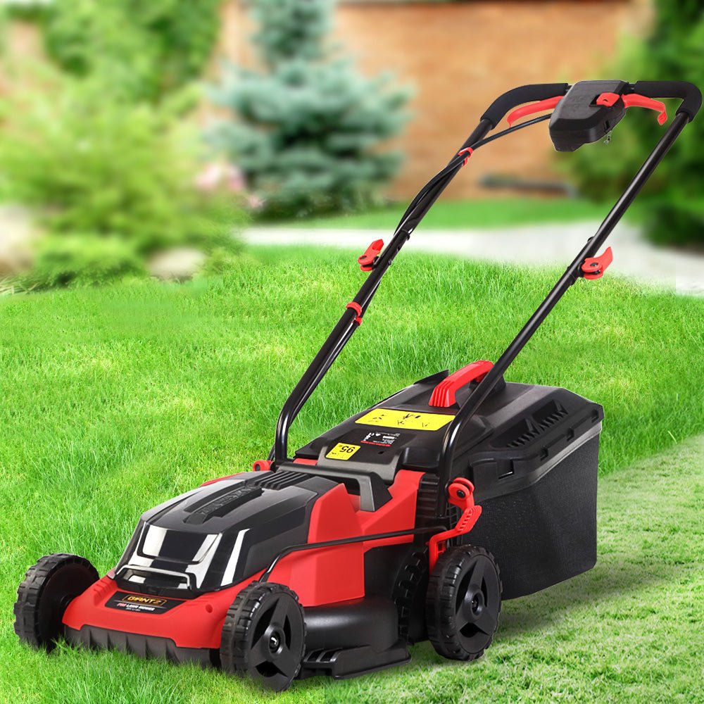 Cordless 40V Electric Lawn Mower 34cm Cutting Width - Green - Tools > Power Tools > Outdoor Power Equipment - Rivercity House & Home Co. (ABN 18 642 972 209) - Affordable Modern Furniture Australia