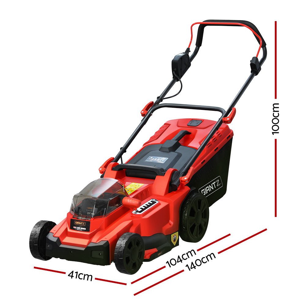 Cordless 40V Electric Lawn Mower 37cm Cutting Width - Green - Tools > Power Tools > Outdoor Power Equipment - Rivercity House & Home Co. (ABN 18 642 972 209) - Affordable Modern Furniture Australia