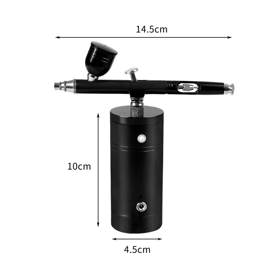 Cordless Airbrush Kit with Compressor and USB Charging - Black - Rivercity House & Home Co. (ABN 18 642 972 209) - Affordable Modern Furniture Australia