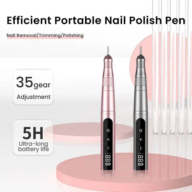 Cordless Nail Drill Kit 35000RPM LED - Pink - Occasions > Wedding Accessories > Other Wedding Decorations - Rivercity House & Home Co. (ABN 18 642 972 209) - Affordable Modern Furniture Australia