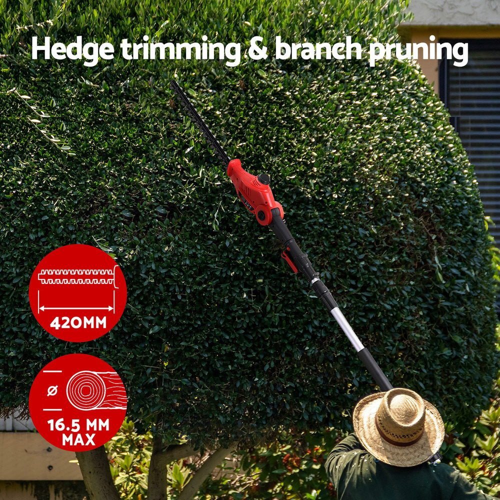 Cordless Pole Hedge Trimmer Garden Pruner Electric Cutter - Tools > Power Tools - Rivercity House & Home Co. (ABN 18 642 972 209) - Affordable Modern Furniture Australia
