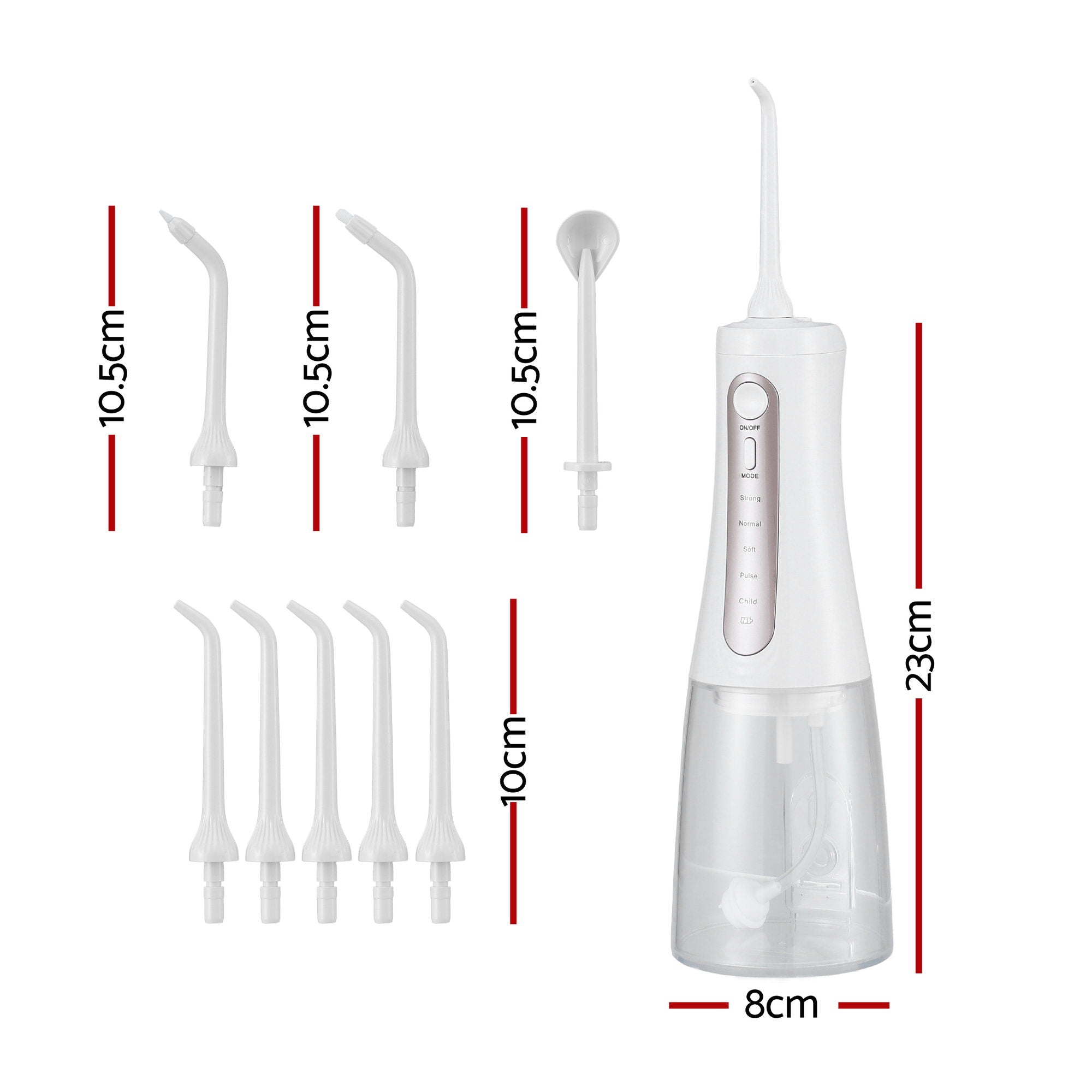 Cordless Water Flosser Dental Oral Irrigator White - Health & Beauty > Personal Care > Oral Care - Rivercity House & Home Co. (ABN 18 642 972 209) - Affordable Modern Furniture Australia