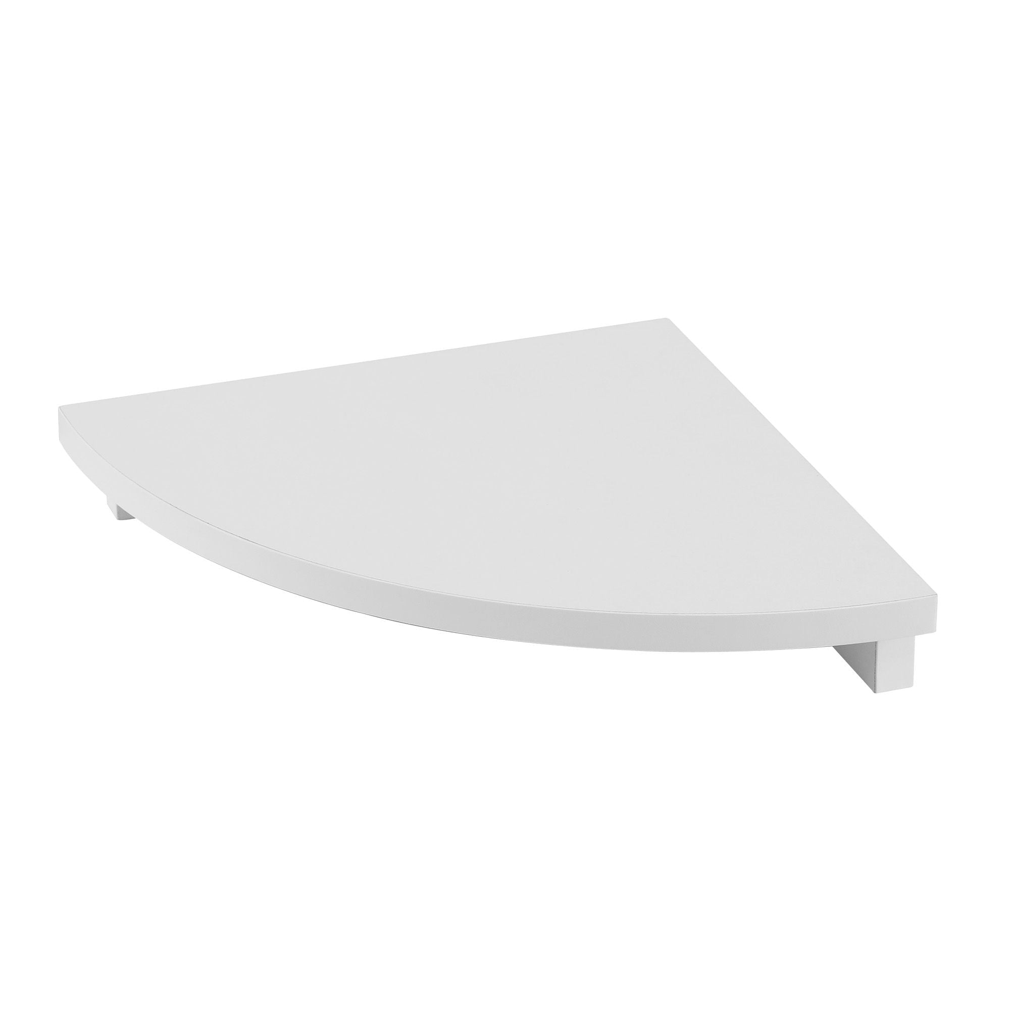Corner Floating Wall Shelf Wall Mounted Display Rack Round Edge White 1pc - Furniture > Living Room > Bookcases & Shelves - Rivercity House & Home Co. (ABN 18 642 972 209) - Affordable Modern Furniture Australia