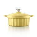 CP521 Enameled Cast Iron Dutch Oven 30.2cm×22.1cm×16.3cm - Yellow