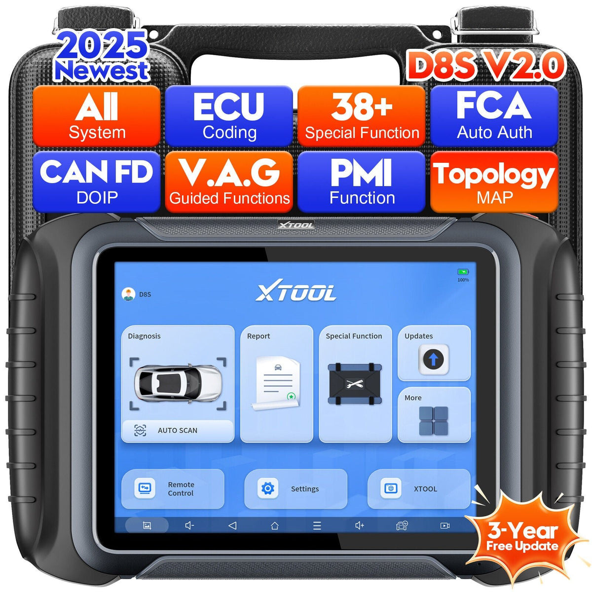 D8S OBD2 Scanner Diagnostic Tool 2025 Newest Version - Electronics > Printers > Scanners - Rivercity House & Home Co. (ABN 18 642 972 209) - Affordable Modern Furniture Australia