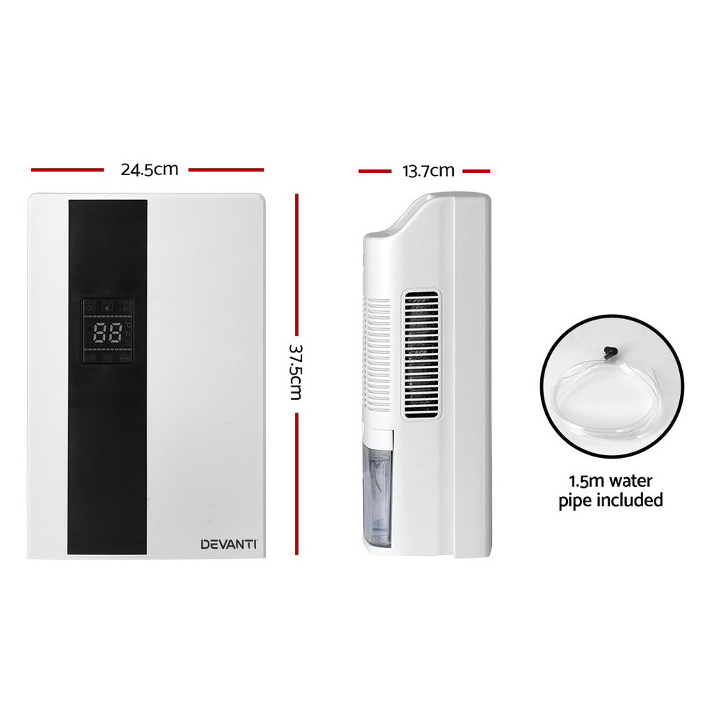 Dehumidifier 2L Air Purifier White - Appliances > Aroma Diffusers & Humidifiers > Dehumidifiers - Rivercity House & Home Co. (ABN 18 642 972 209) - Affordable Modern Furniture Australia