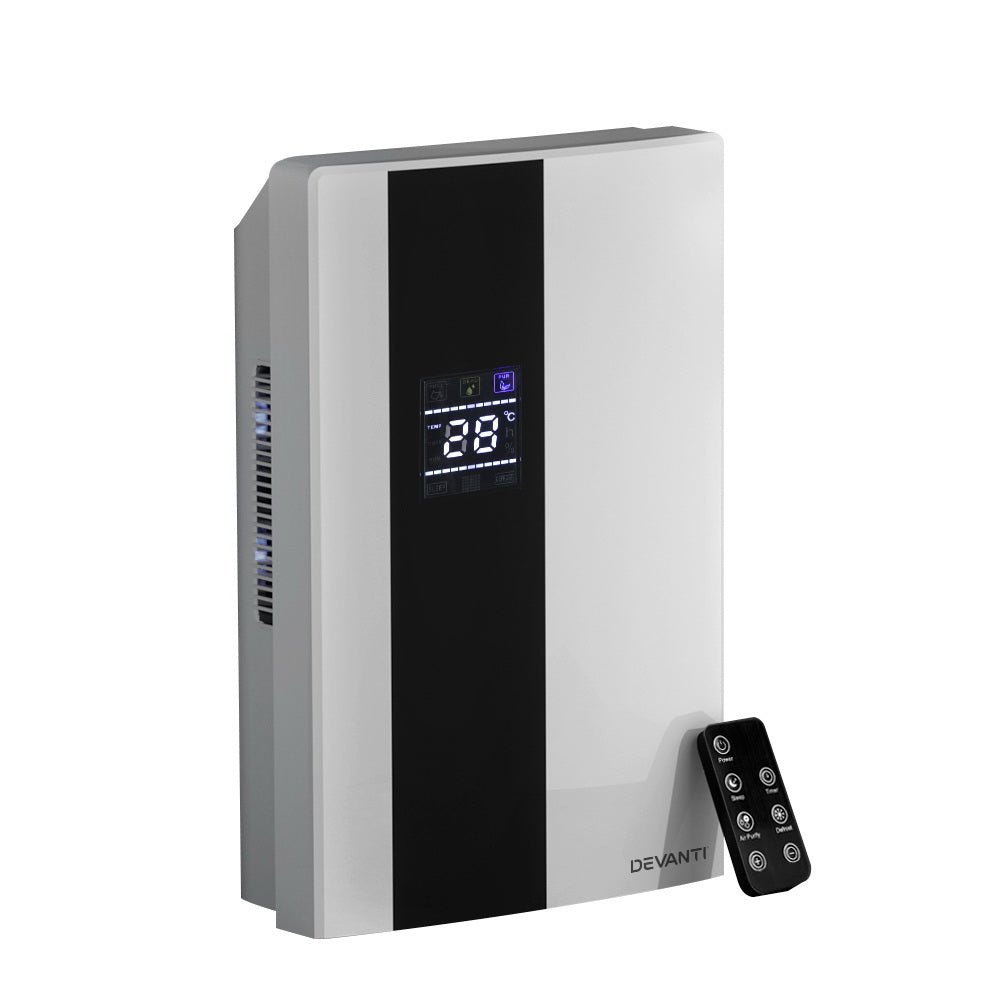 Dehumidifier 2L Air Purifier White - Appliances > Aroma Diffusers & Humidifiers > Dehumidifiers - Rivercity House & Home Co. (ABN 18 642 972 209) - Affordable Modern Furniture Australia