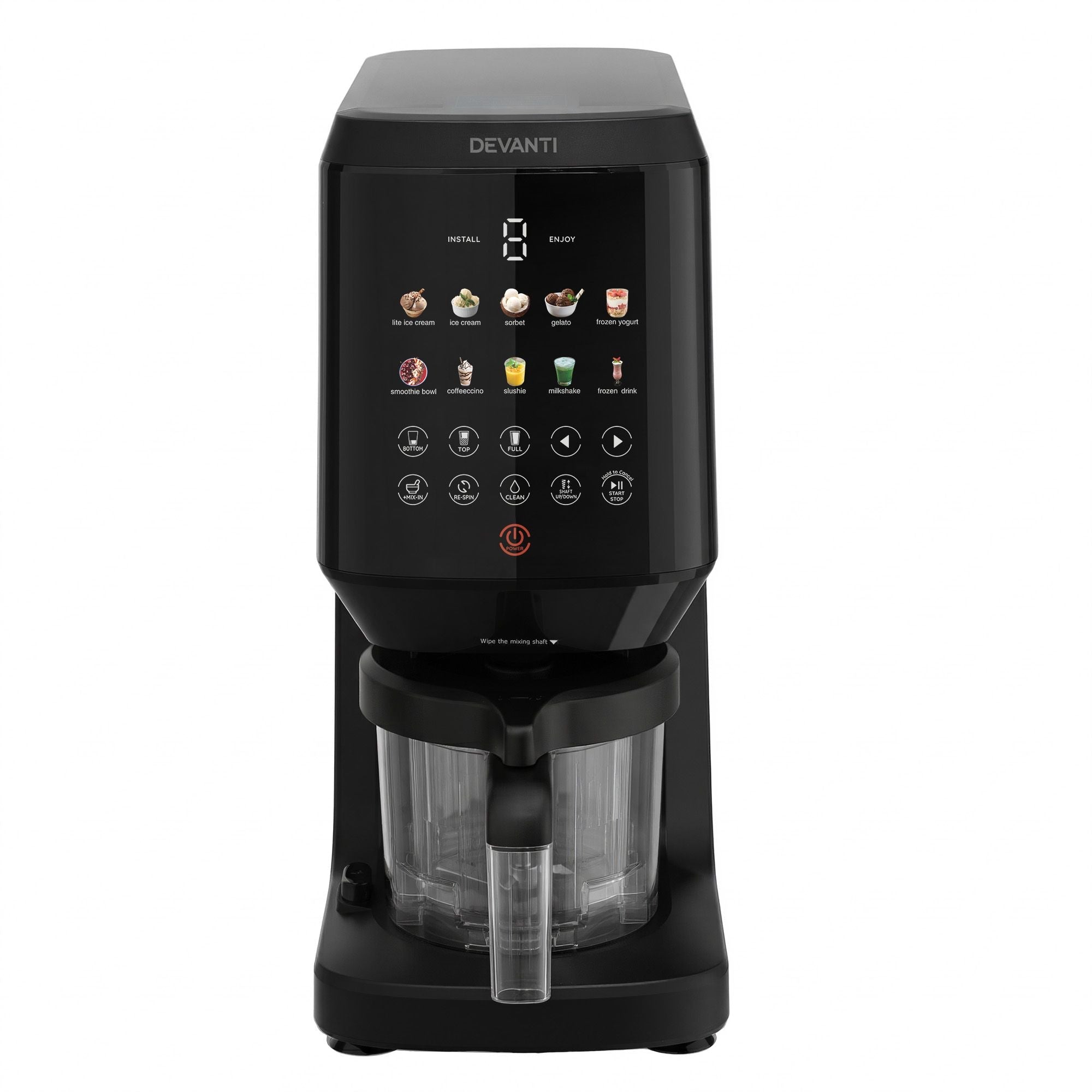 Devanti 10 - in - 1 Ice Cream Maker Machine Homemade Gelato Sorbet Smart Portion Control Custom Mix - Ins - Appliances > Kitchen Appliances > Ice Makers - Rivercity House & Home Co. (ABN 18 642 972 209) - Affordable Modern Furniture Australia