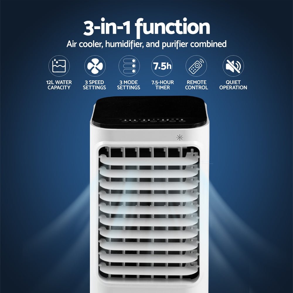 Devanti 12L Evaporative Air Cooler Conditioner - Appliances > Air Conditioners > Evaporative Coolers - Rivercity House & Home Co. (ABN 18 642 972 209) - Affordable Modern Furniture Australia