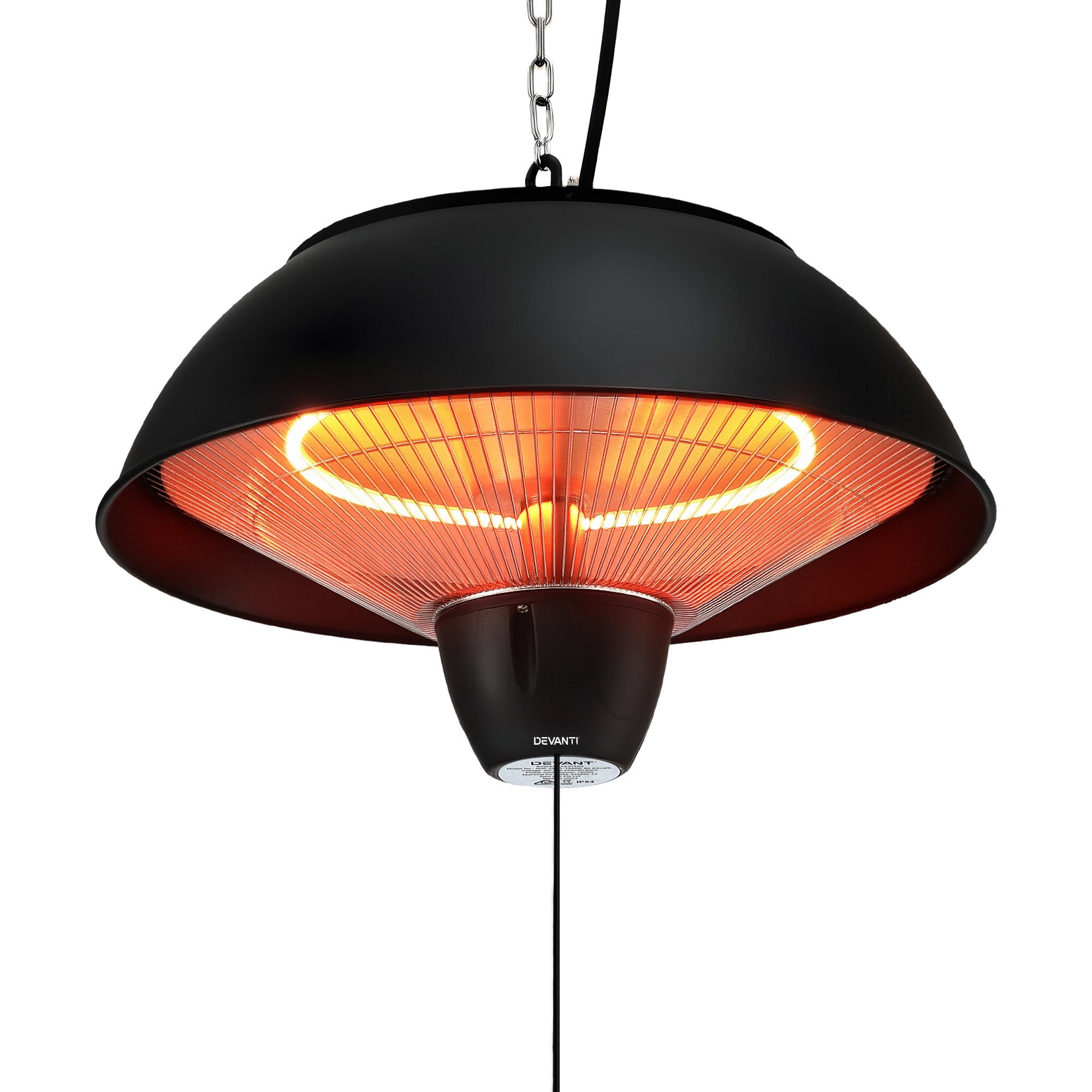 Devanti 1500W Electric Patio Infrared Heater Hanging Heaters Ceiling Mounted Remote - Appliances > Heaters > Patio Heaters - Rivercity House & Home Co. (ABN 18 642 972 209) - Affordable Modern Furniture Australia