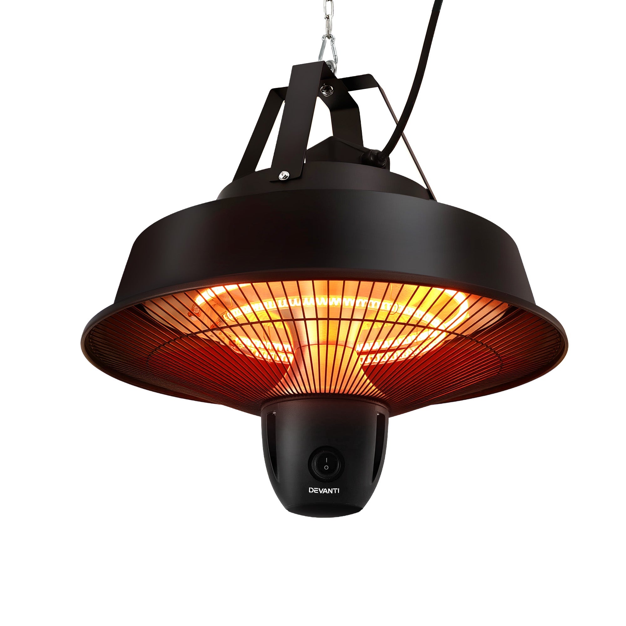 Devanti 2000W Electric Patio Heater Ceiling Mounted Hanging Heaters Remote - Appliances > Heaters > Patio Heaters - Rivercity House & Home Co. (ABN 18 642 972 209) - Affordable Modern Furniture Australia