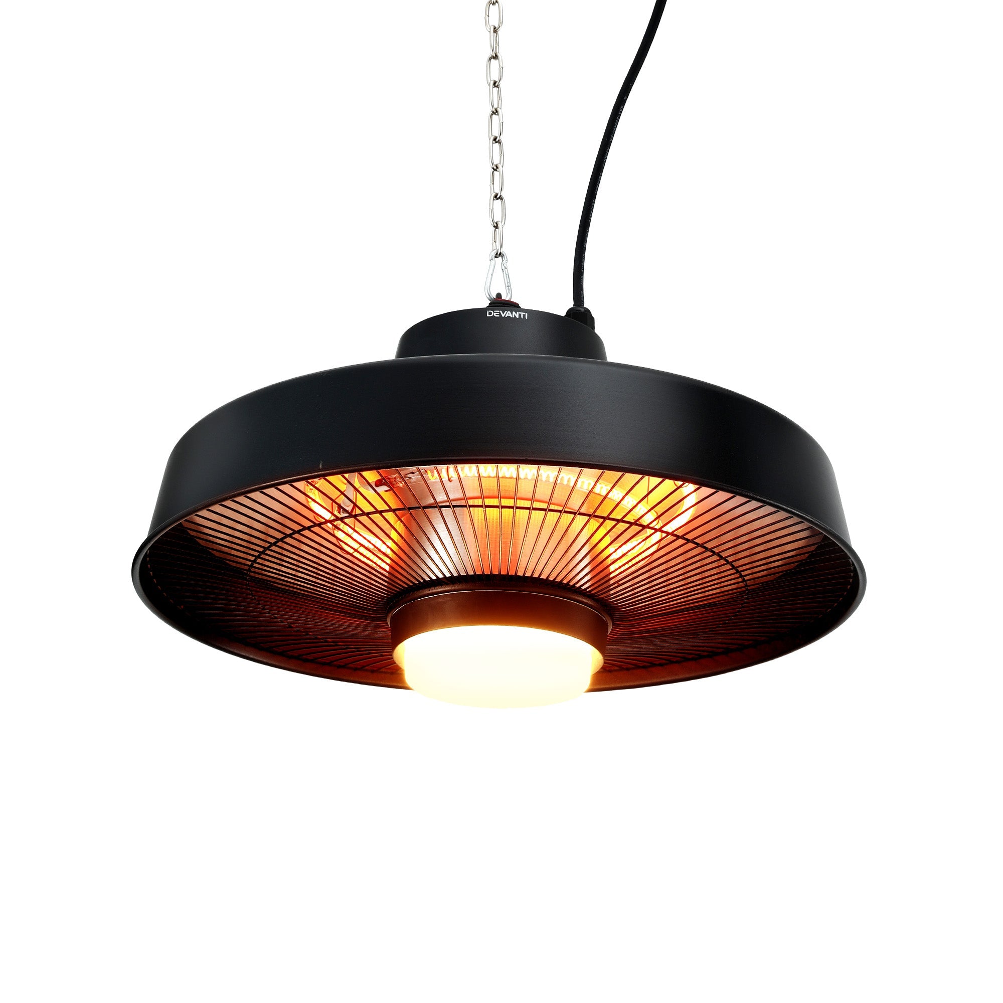 Devanti 2000W Outdoor Electric Patio Heater Ceiling Mount with LED Light Remote - Appliances > Heaters > Patio Heaters - Rivercity House & Home Co. (ABN 18 642 972 209) - Affordable Modern Furniture Australia