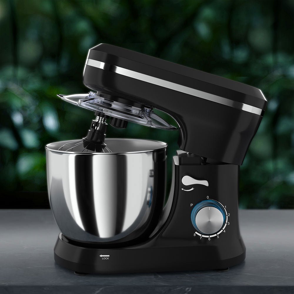 Devanti 3in1 Stand Mixer 8 Speed 5L Mix Master 400W Black - Appliances > Kitchen Appliances - Rivercity House & Home Co. (ABN 18 642 972 209) - Affordable Modern Furniture Australia