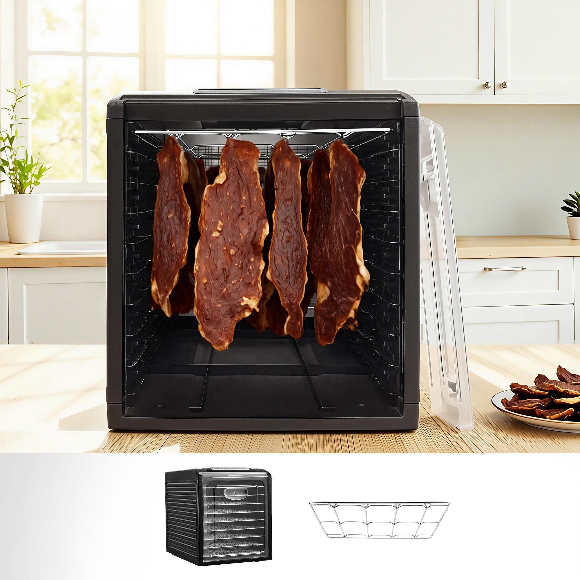 Devanti 9 Trays Food Dehydrator with Hanging Stainless Steel Tray - Appliances > Kitchen Appliances > Food Dehydrators - Rivercity House & Home Co. (ABN 18 642 972 209) - Affordable Modern Furniture Australia