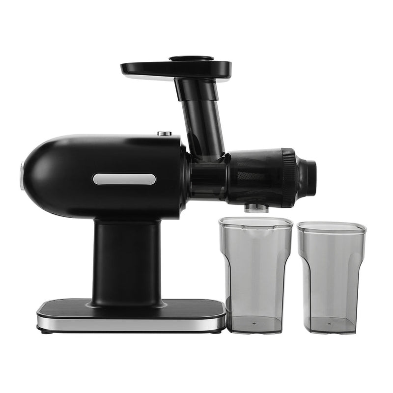 Devanti Cold Press Slow Juicer Fruit Juice Extractor 160W Black - Appliances > Kitchen Appliances - Rivercity House & Home Co. (ABN 18 642 972 209) - Affordable Modern Furniture Australia