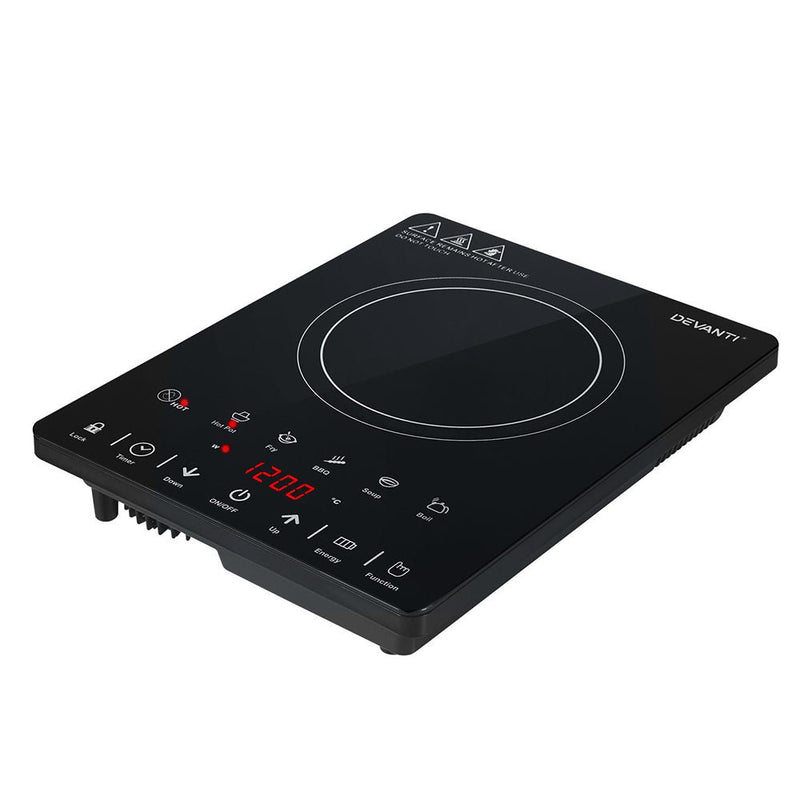 Devanti Electric Ceramic Cooktop 30cm - Appliances > Kitchen Appliances - Rivercity House & Home Co. (ABN 18 642 972 209) - Affordable Modern Furniture Australia