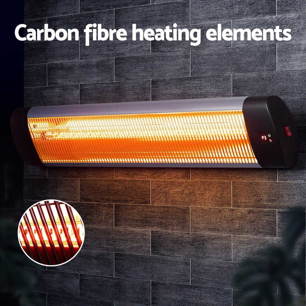 Devanti Electric Strip Heater Radiant Heaters 3000W - Outdoor - Rivercity House & Home Co. (ABN 18 642 972 209) - Affordable Modern Furniture Australia