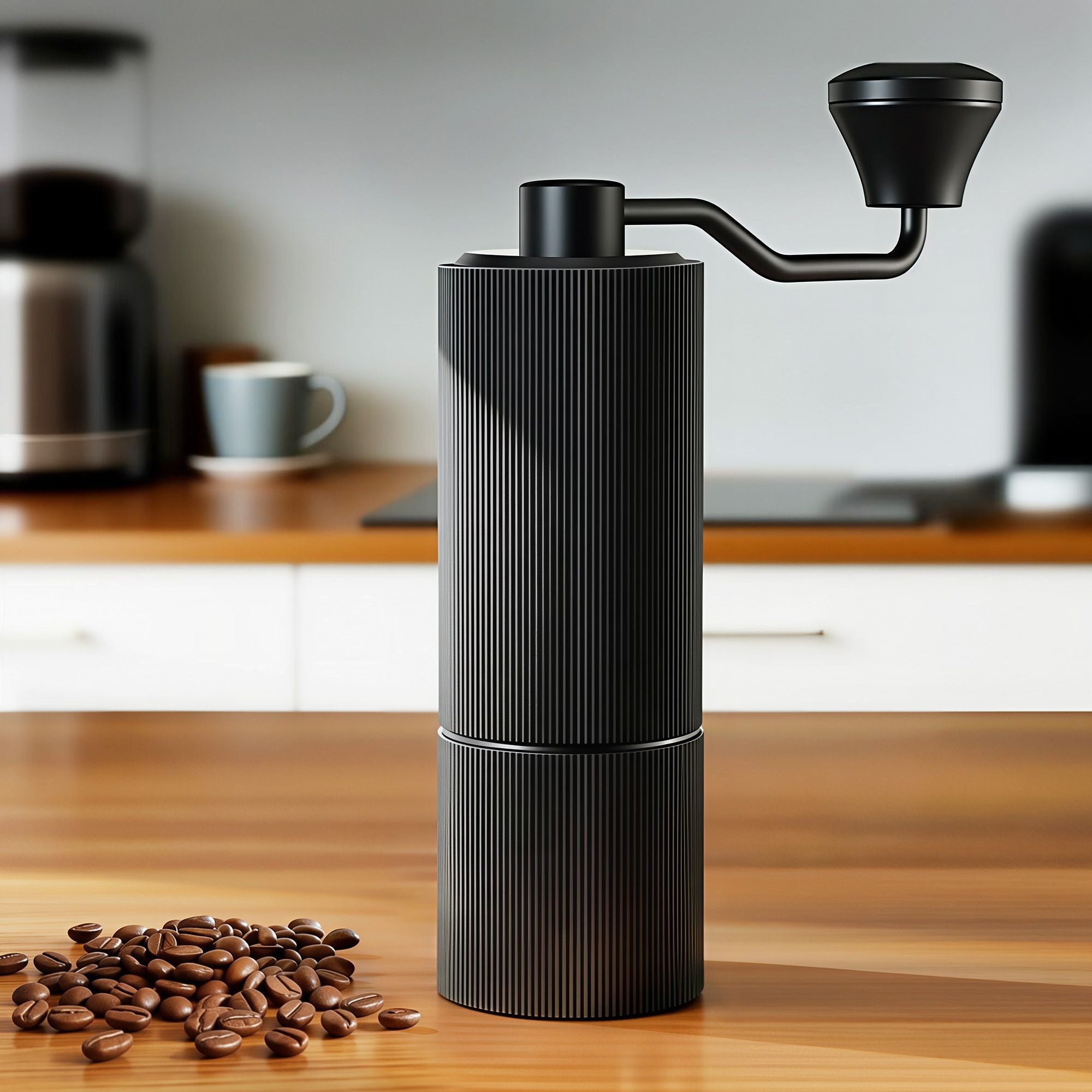 Devanti Manual Coffee Grinder with 24 Adjustable Settings | Hand Coffee Bean Burr Mill for Espresso French Press | Portable Stainless Steel Quiet Grinder with Storage Bag for Travel Camping, Black - Appliances > Kitchen Appliances > Coffee Machines & Accessories - Rivercity House & Home Co. (ABN 18 642 972 209) - Affordable Modern Furniture Australia