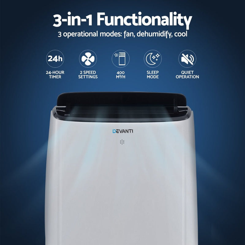 Devanti Portable Air Conditioner WiFi 7000BTU - Appliances > Air Conditioners > Air Conditioner Accessories - Rivercity House & Home Co. (ABN 18 642 972 209) - Affordable Modern Furniture Australia