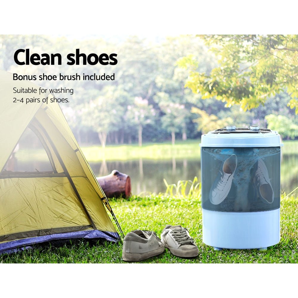 Devanti Portable Washing Machine 3KG Black - Outdoor > Camping - Rivercity House & Home Co. (ABN 18 642 972 209) - Affordable Modern Furniture Australia