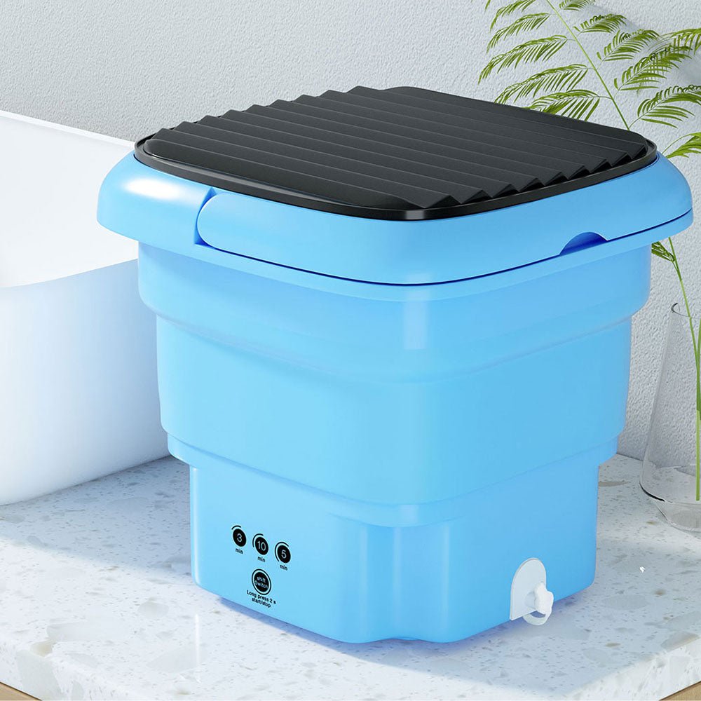Devanti Portable Washing Machine 4.5L Blue - Appliances > Washers & Dryers - Rivercity House & Home Co. (ABN 18 642 972 209) - Affordable Modern Furniture Australia
