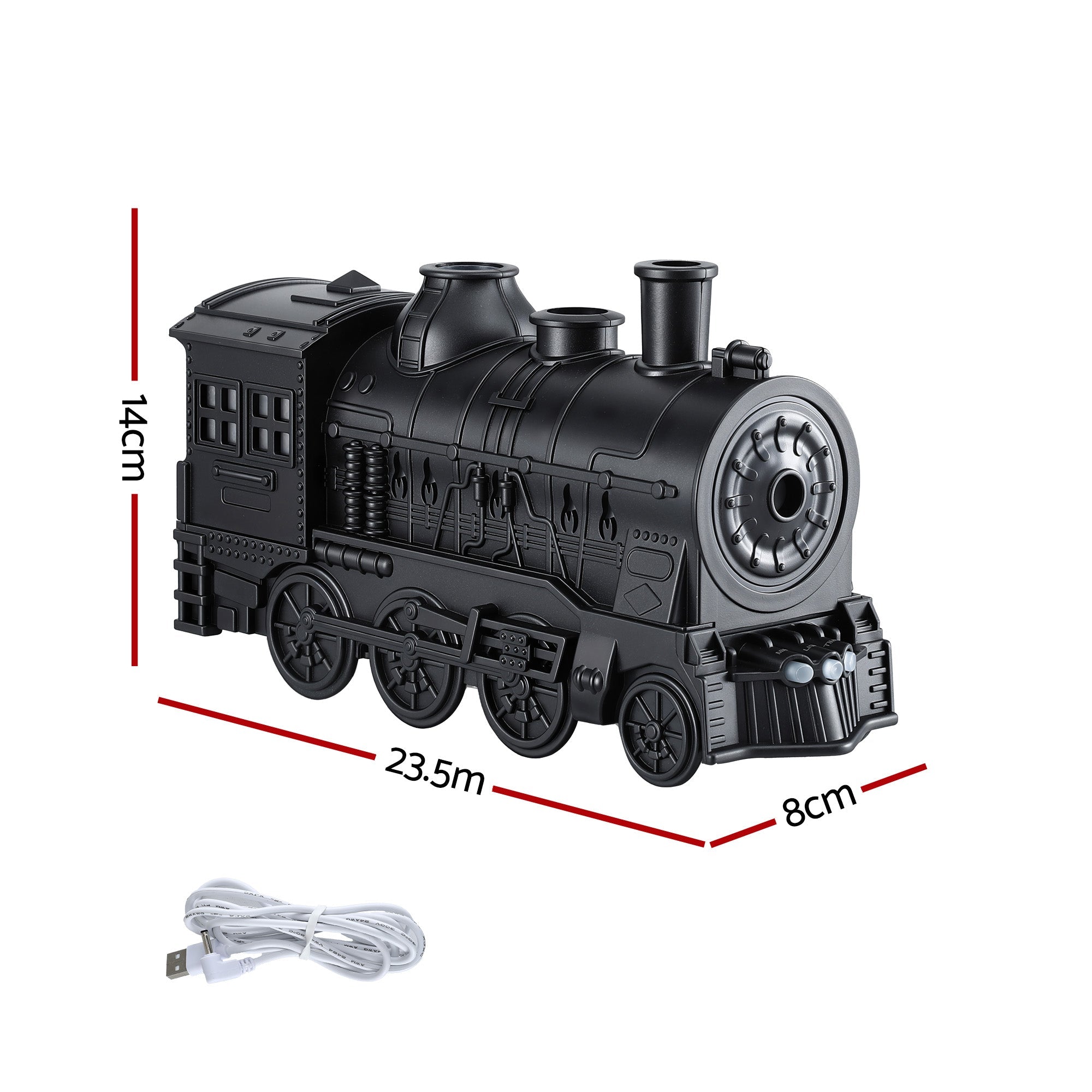 Devanti Train Aroma Diffuser Essential Oil Humidifier 300ml Smoke Ring LED Timer - Appliances > Aroma Diffusers & Humidifiers > Aroma Diffusers - Rivercity House & Home Co. (ABN 18 642 972 209) - Affordable Modern Furniture Australia