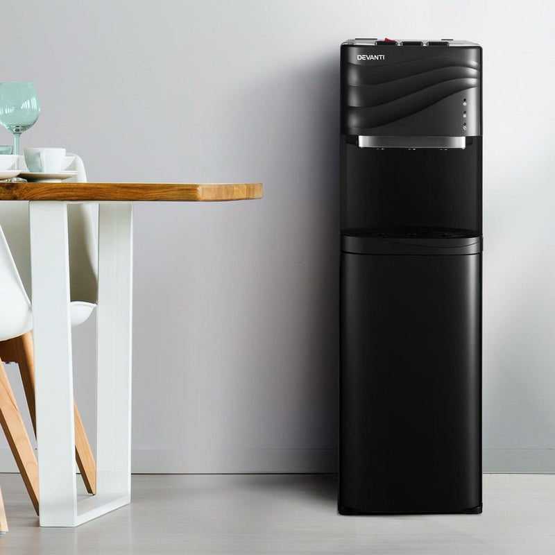 Devanti Water Cooler Dispenser Bottom Load Black - Appliances > Kitchen Appliances - Rivercity House & Home Co. (ABN 18 642 972 209) - Affordable Modern Furniture Australia