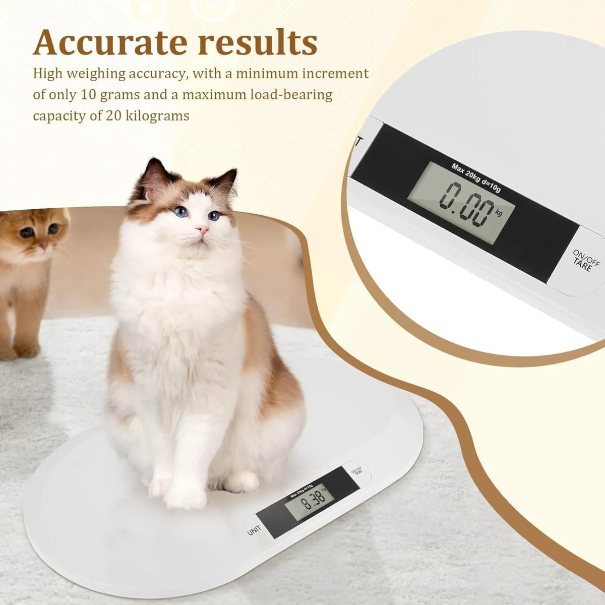 Digital Baby Scale with Tare Function and LCD Display - White - Baby & Kids > Nursing > Baby Health & Grooming Kits - Rivercity House & Home Co. (ABN 18 642 972 209) - Affordable Modern Furniture Australia