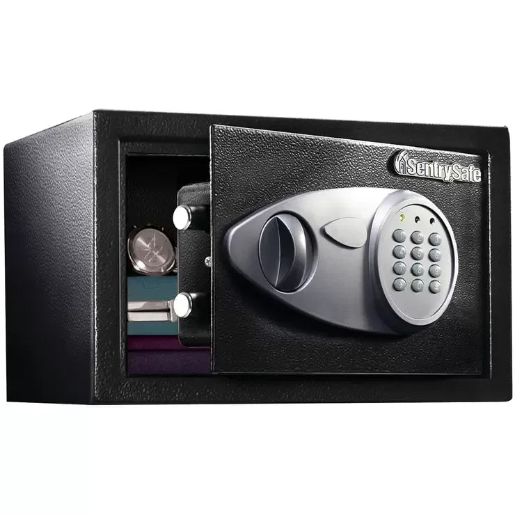 Digital Security Safe 16.4L with Solid Steel Construction and Carpet Interior - Black - Home & Garden > DIY > Door Hardware - Rivercity House & Home Co. (ABN 18 642 972 209) - Affordable Modern Furniture Australia