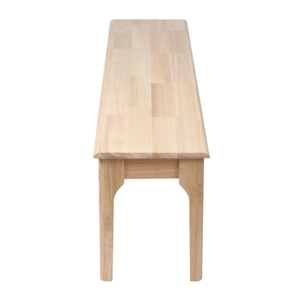 Dining Bench Chair Solid Wood 120cm x 35cm x 45cm - Oak - Rivercity House & Home Co. (ABN 18 642 972 209) - Affordable Modern Furniture Australia