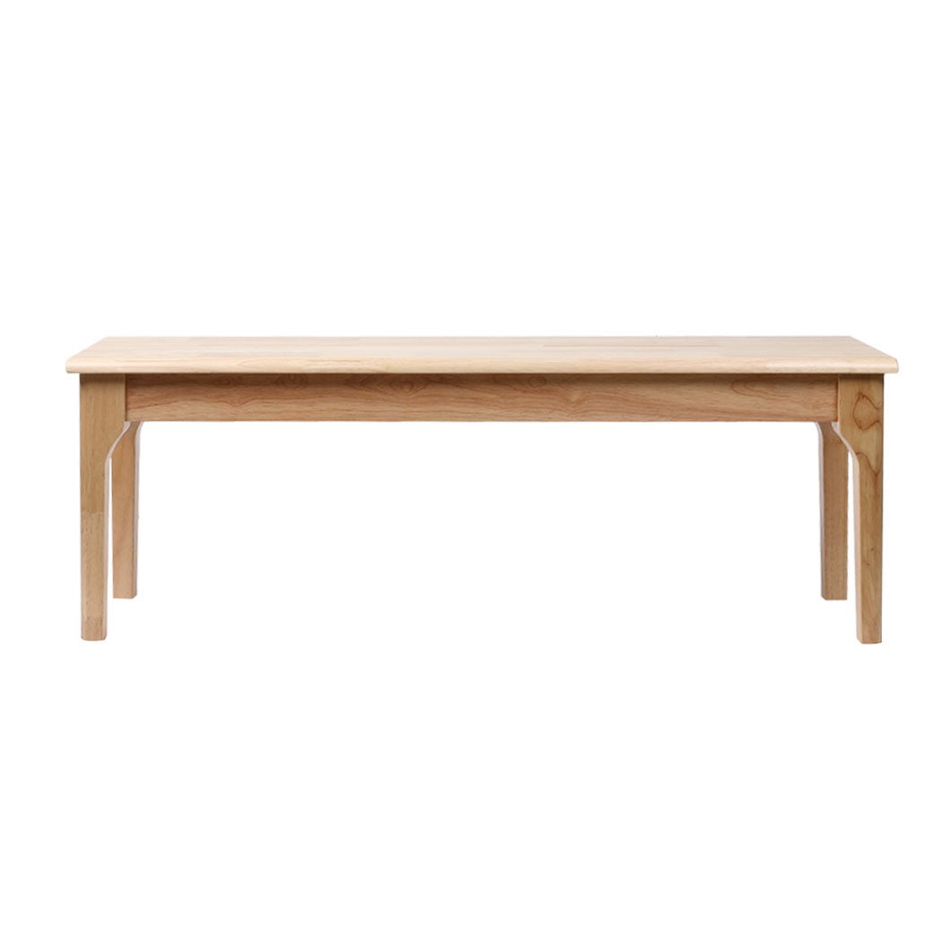 Dining Bench Chair Solid Wood 120cm x 35cm x 45cm - Oak - Rivercity House & Home Co. (ABN 18 642 972 209) - Affordable Modern Furniture Australia