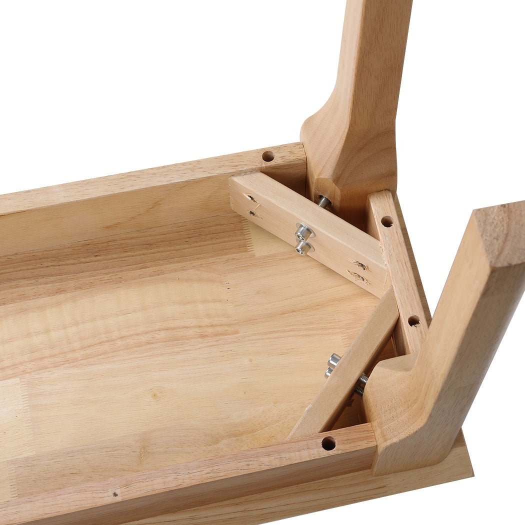 Dining Bench Chair Solid Wood 120cm x 35cm x 45cm - Oak - Rivercity House & Home Co. (ABN 18 642 972 209) - Affordable Modern Furniture Australia
