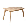 Dining Set with 1 Table and 1 Bench - Natural Wood