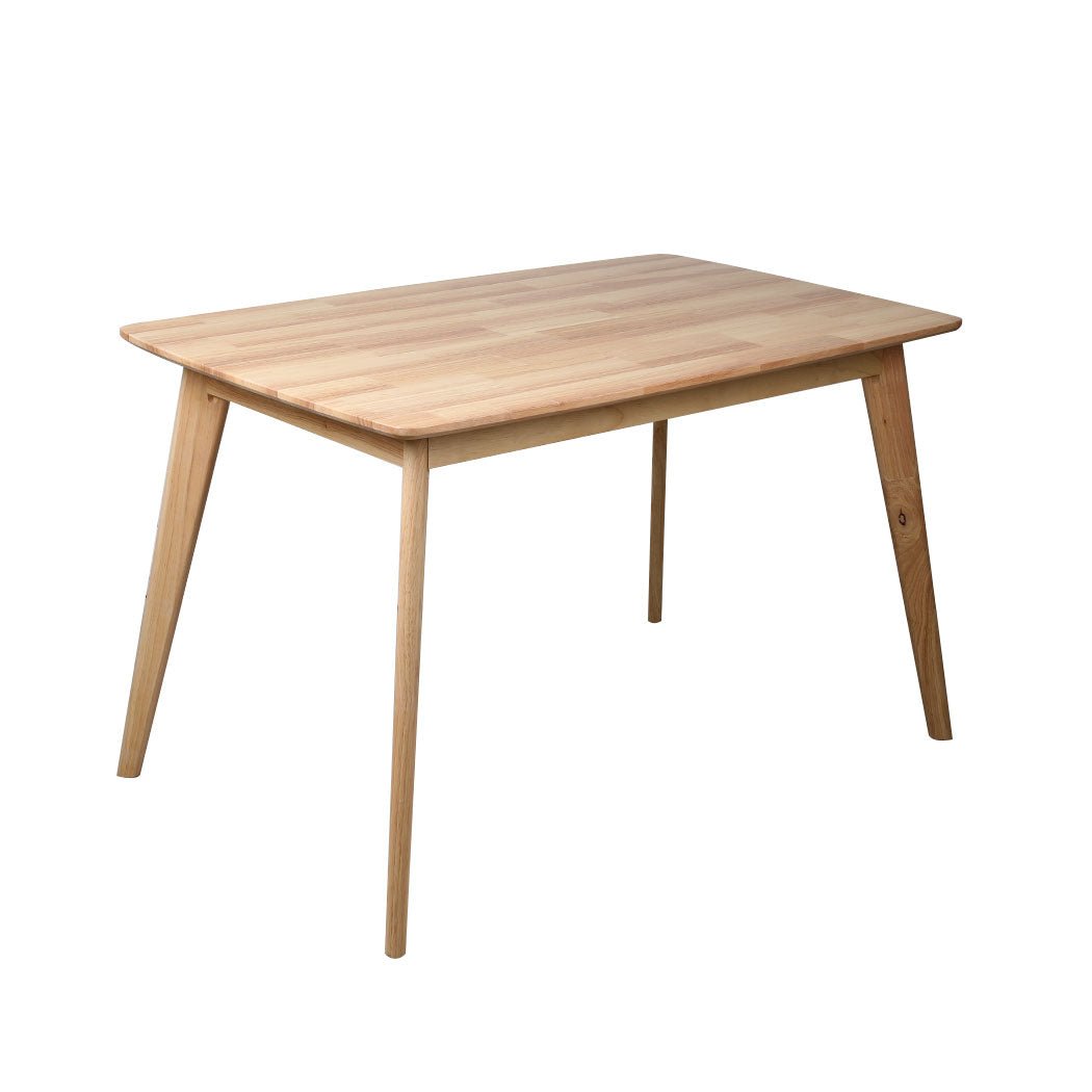Dining Set with 1 Table and 1 Bench - Natural Wood - Rivercity House & Home Co. (ABN 18 642 972 209) - Affordable Modern Furniture Australia
