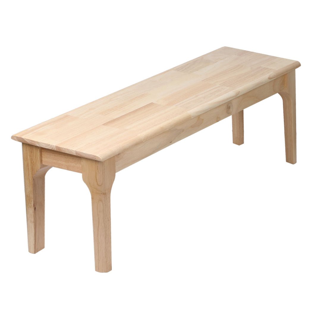 Dining Set with 1 Table and 1 Bench - Natural Wood - Rivercity House & Home Co. (ABN 18 642 972 209) - Affordable Modern Furniture Australia