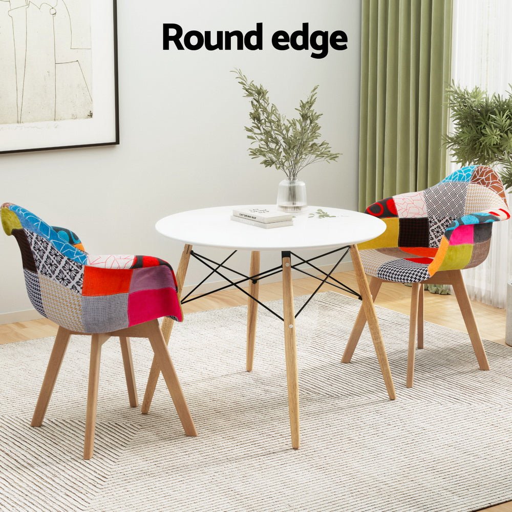 Dining Table and 2 Chairs Set DSW 90cm - Furniture > Dining > Dining Set - Rivercity House & Home Co. (ABN 18 642 972 209) - Affordable Modern Furniture Australia