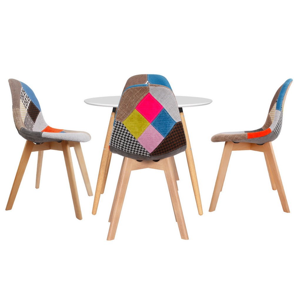 Dining Table and 4 Chairs Set DSW White - Furniture > Dining > Dining Set - Rivercity House & Home Co. (ABN 18 642 972 209) - Affordable Modern Furniture Australia