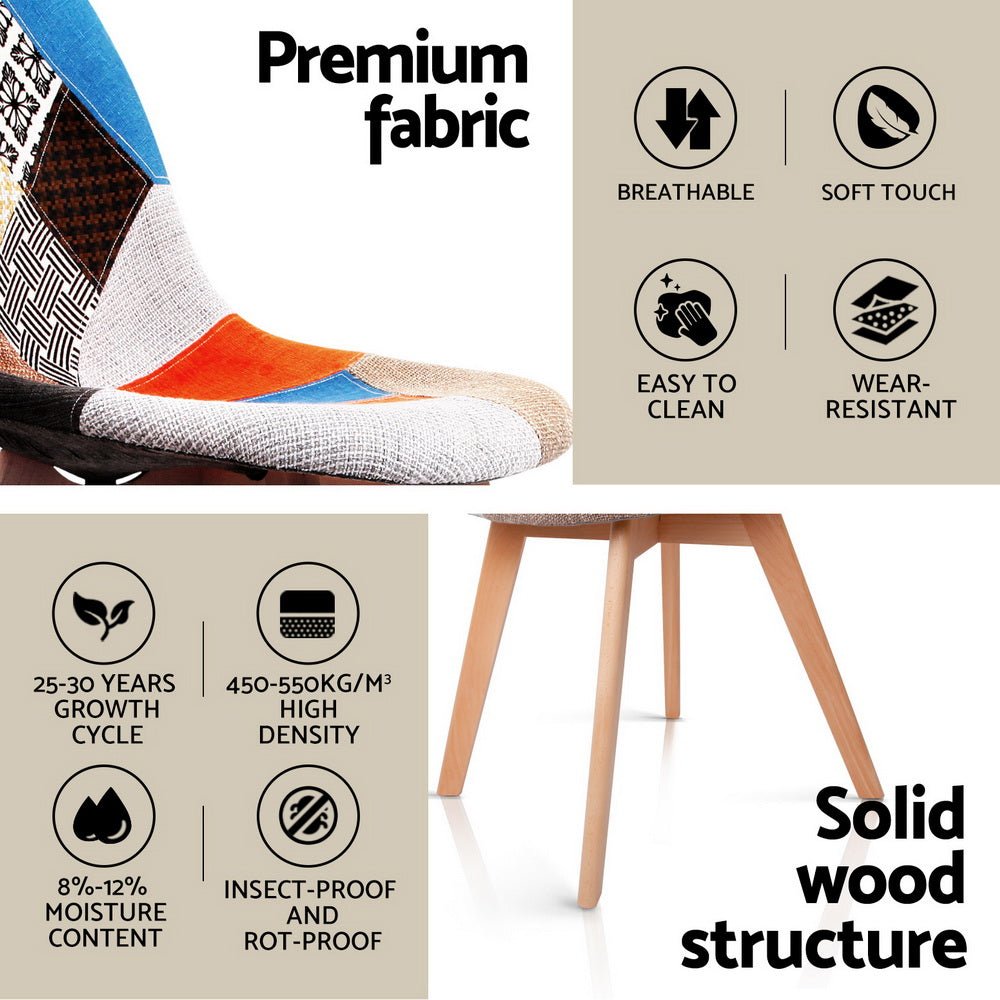 Dining Table and 4 Chairs Set DSW White - Furniture > Dining > Dining Set - Rivercity House & Home Co. (ABN 18 642 972 209) - Affordable Modern Furniture Australia