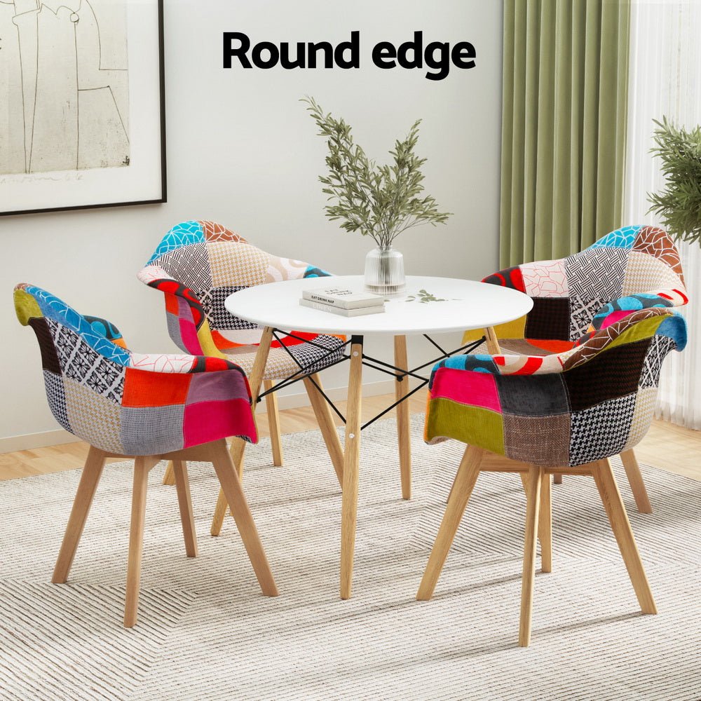 Dining Table and 4 Chairs Set DSW White - Furniture > Dining > Dining Tables - Rivercity House & Home Co. (ABN 18 642 972 209) - Affordable Modern Furniture Australia