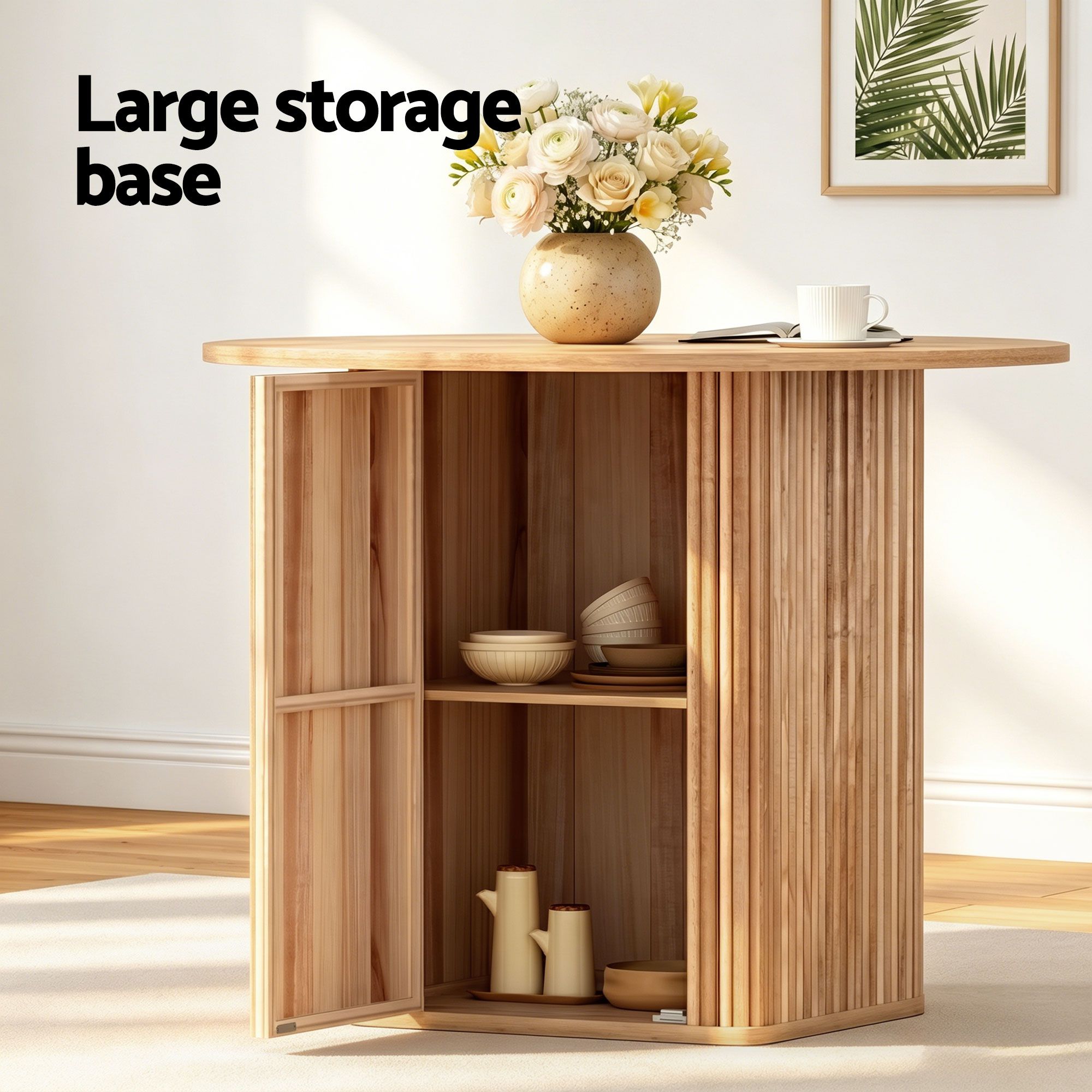 Dining Table and 4 Chairs Set Natural Timber - Furniture > Dining > Dining Set - Rivercity House & Home Co. (ABN 18 642 972 209) - Affordable Modern Furniture Australia