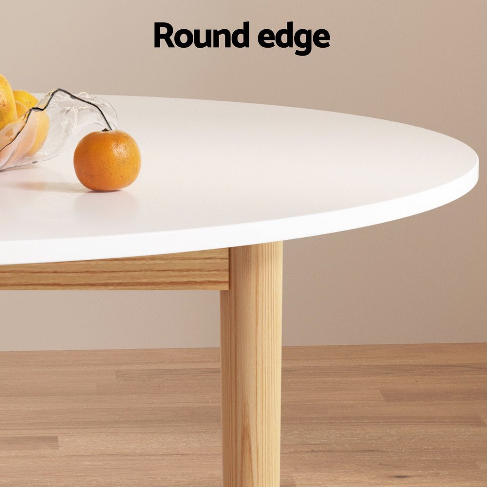 Dining Table and 4 Chairs Set White Grey - Furniture > Dining > Dining Set - Rivercity House & Home Co. (ABN 18 642 972 209) - Affordable Modern Furniture Australia