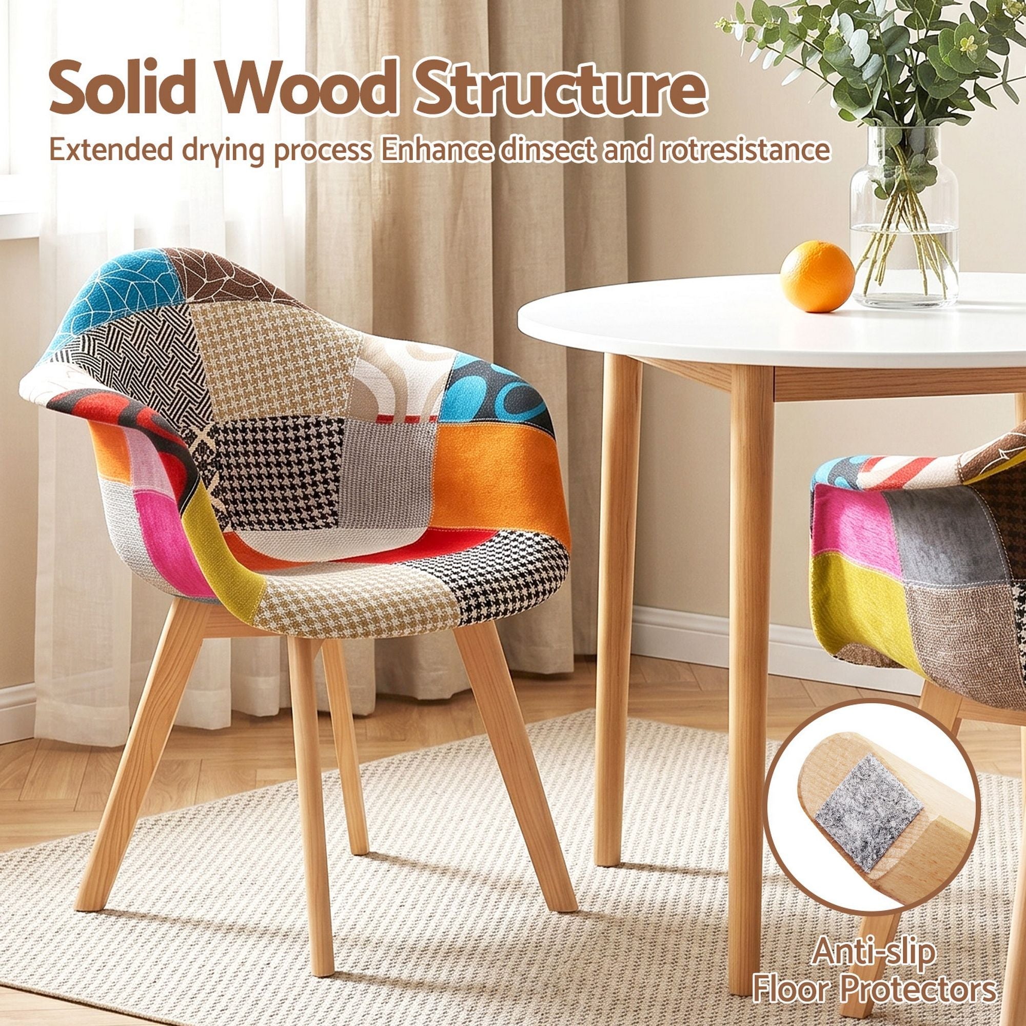 Dining Table and 4 Mid Century Chairs Set White - Furniture > Dining > Dining Set - Rivercity House & Home Co. (ABN 18 642 972 209) - Affordable Modern Furniture Australia