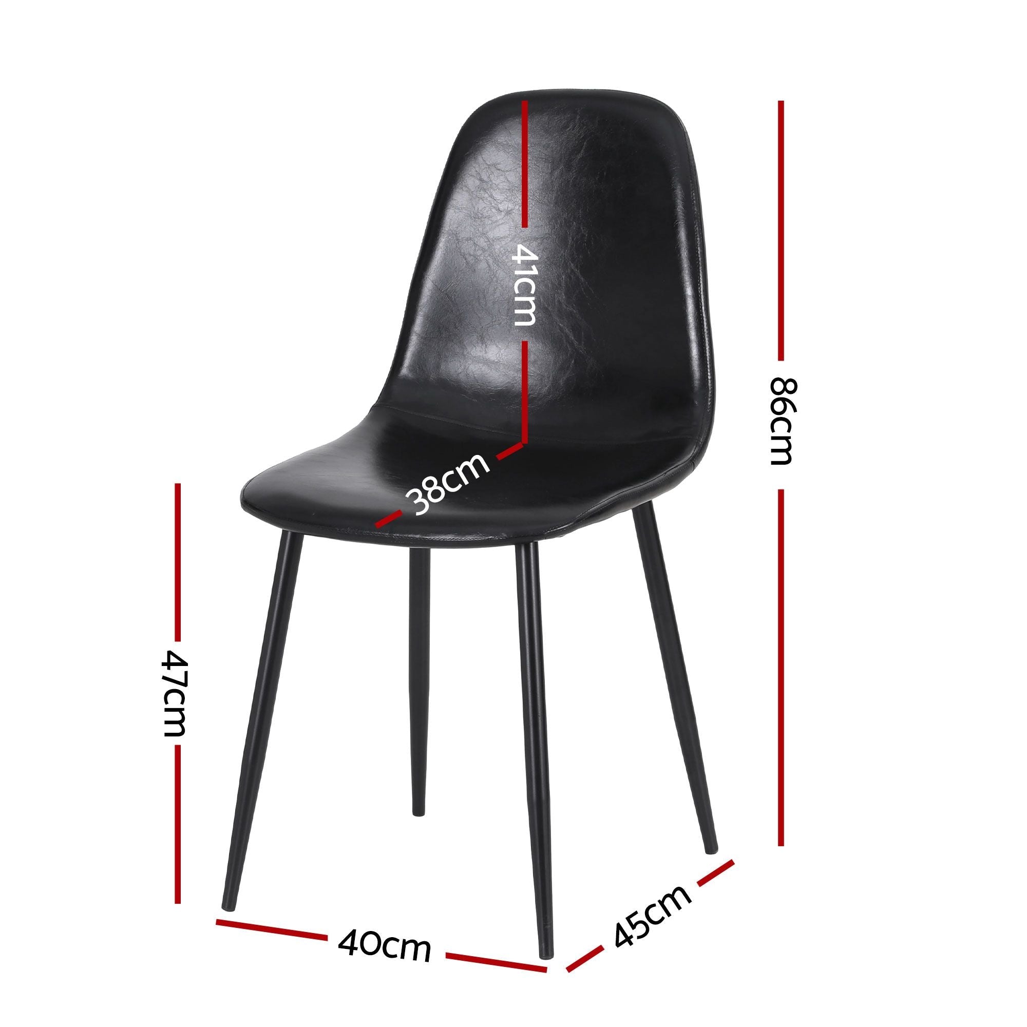 Dining Table and Chairs Set 5pcs Foldable with 2 Drawers Black and White - Furniture > Dining > Dining Set - Rivercity House & Home Co. (ABN 18 642 972 209) - Affordable Modern Furniture Australia