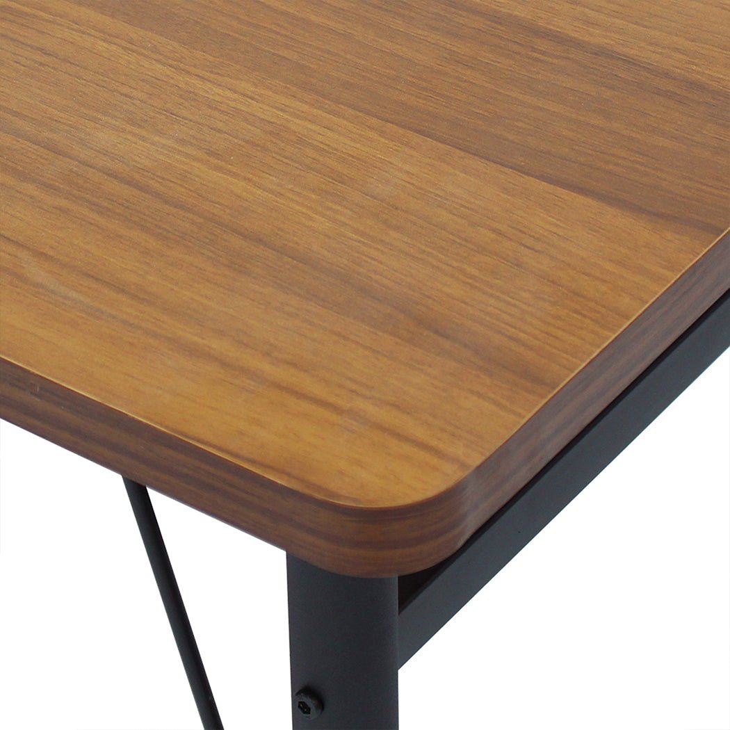 Dining Table with Storage Shelf 4 - 6 Seater 150cm - Brown - Rivercity House & Home Co. (ABN 18 642 972 209) - Affordable Modern Furniture Australia